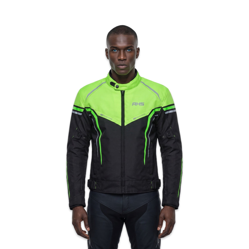 ZENITH Motorcycle Jacket Fluorescent Green