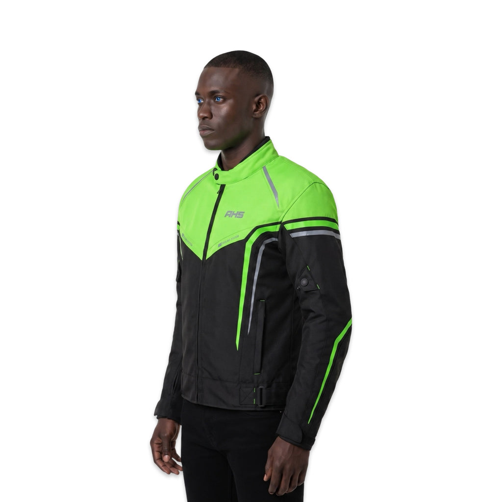ZENITH Motorcycle Jacket Fluorescent Green